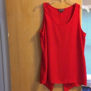 Red sheer express top